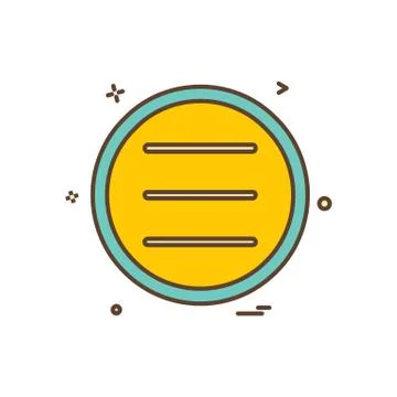 User interface button icon design vector Stockillustratie