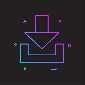 User interface button icon design vector Stock Illustration