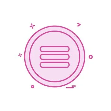 User interface button icon design vector Stockillustratie