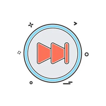 User interface button icon design vector Illustrazione stock