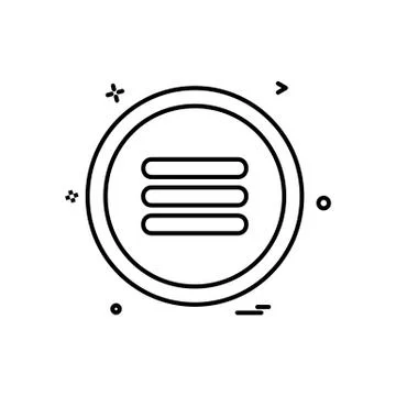 User interface button icon design vector Stock Illustration