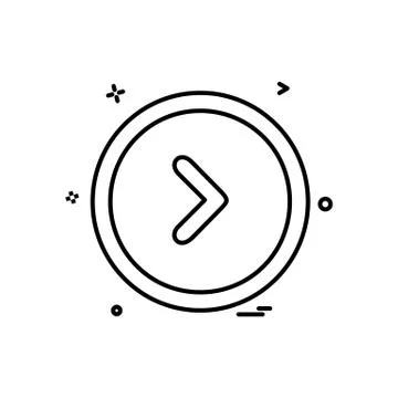 User interface button icon design vector Stockillustratie