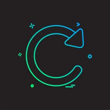 User interface button icon design vector 스톡 일러스트