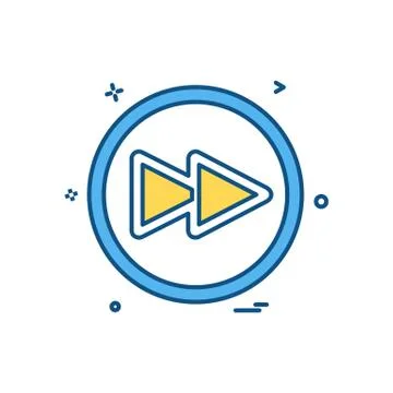 User interface button icon design vector Stock Illustration