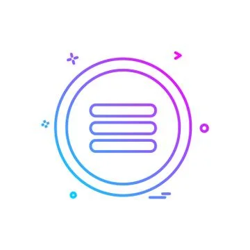 User interface button icon design vector イラスト素材