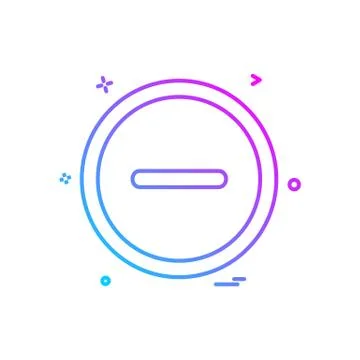 User interface button icon design vector Stock Illustration