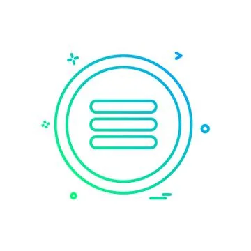 User interface button icon design vector Stockillustratie