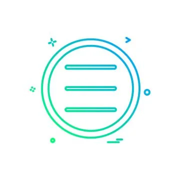 User interface button icon design vector Stock Illustration