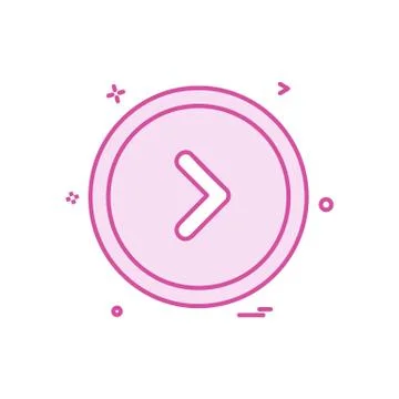 User interface button icon design vector Illustrazione stock