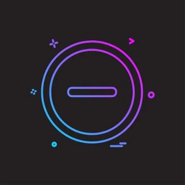 User interface button icon design vector イラスト素材