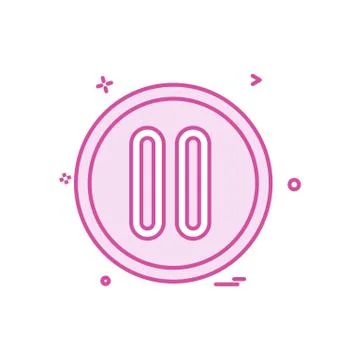 User interface button icon design vector イラスト素材