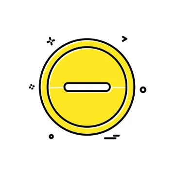 User interface button icon design vector Illustrazione stock