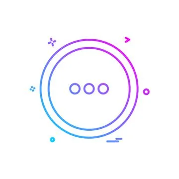 User interface button icon design vector イラスト素材