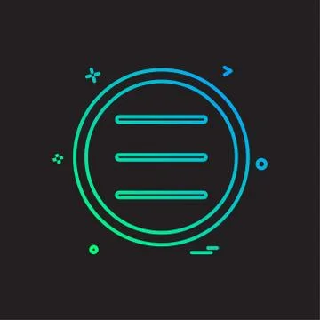 User interface button icon design vector Illustrazione stock