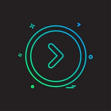 User interface button icon design vector Illustrazione stock