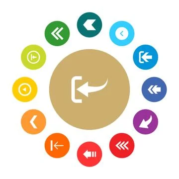 User Interface buttons design set vector Illustrazione stock