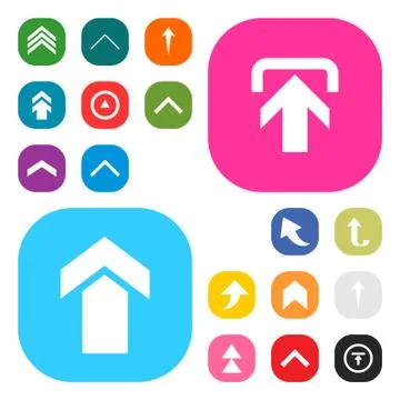 User Interface buttons design set vector Illustrazione stock