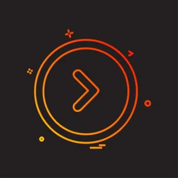 User Interface buttons icon design vector Illustrazione stock