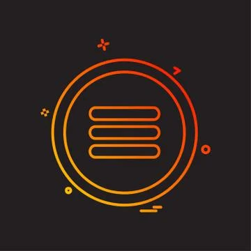 User Interface buttons icon design vector Illustrazione stock