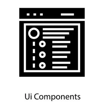 User Interface Component Stock Illustration