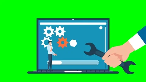 User interface customization, programming. Creating, customizing, personal pages Stock Footage 295022609