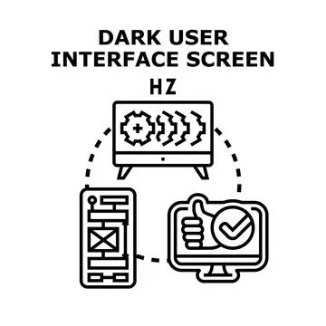 User interface design creating positive user experience Stock Illustration