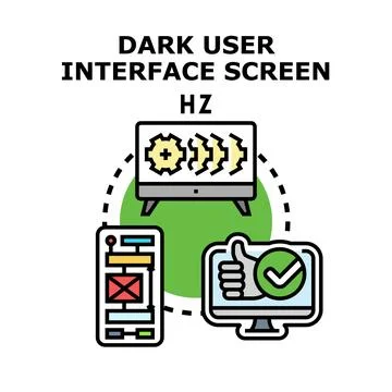 User interface design creating positive user experience Stock Illustration