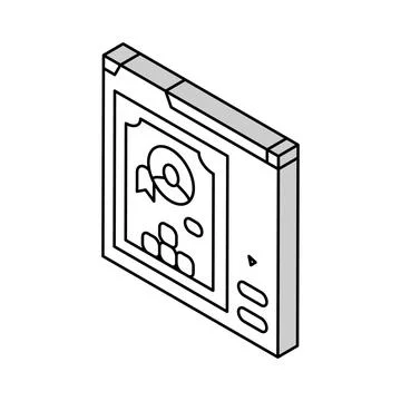 User interface design game isometric icon vector illustration Illustrazione stock