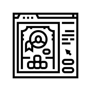 User interface design game line icon vector illustration Stock Illustration