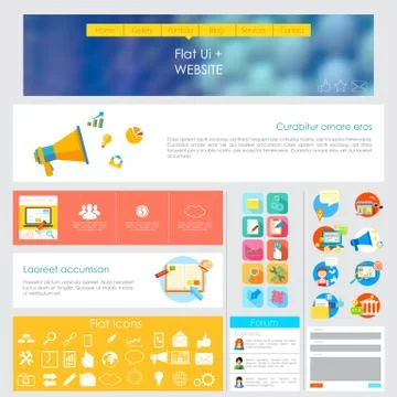 User Interface Design Stock Illustration