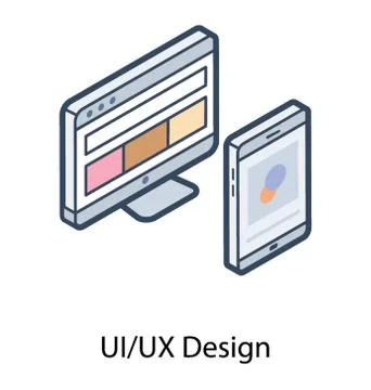 User Interface Design Illustrazione stock