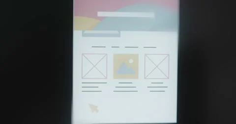 User interface design for a website 스톡 동영상 313492550