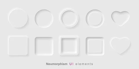 User interface elements for mobile app Stock Illustration