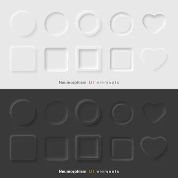 User interface elements for mobile app Stock Illustration