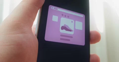 User interface elements, widget or app window, presentation Video stock 313443056