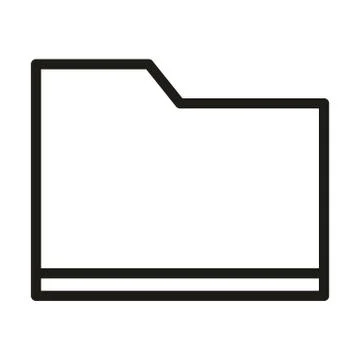 User interface folder file archive linear style イラスト素材