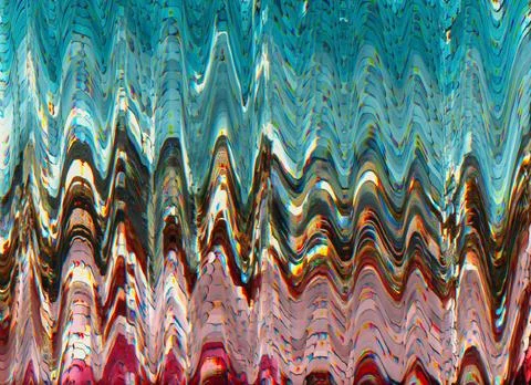 User interface hack Glitched screen breakdown 스톡 사진