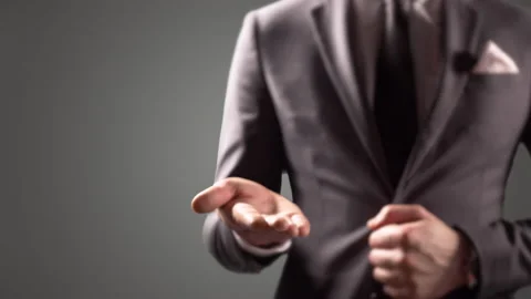 User Interface Holding Shape, Augmented Reality, Empty Palm Concept Giving Hand  Stock Footage 157608724