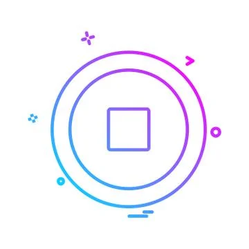 User Interface icon design vector 스톡 일러스트