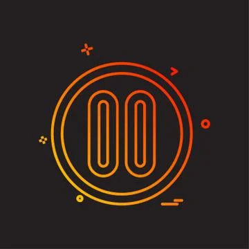 User Interface icon design vector 스톡 일러스트