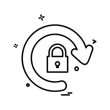 User Interface icon design vector Illustrazione stock