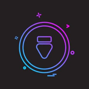 User Interface icon design vector Stock Illustration