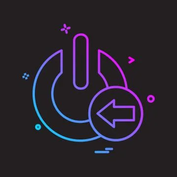 User Interface icon design vector 스톡 일러스트