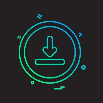 User Interface icon design vector イラスト素材