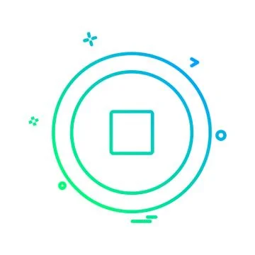 User Interface icon design vector Illustrazione stock