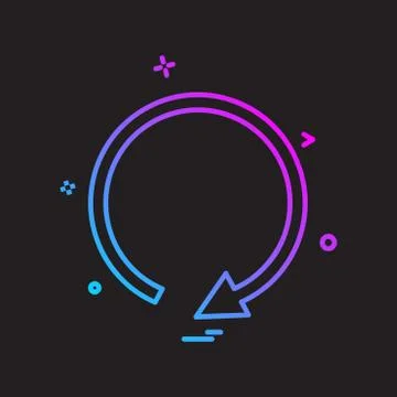 User Interface icon design vector 스톡 일러스트