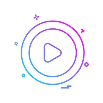 User Interface icon design vector 스톡 일러스트