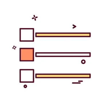 User Interface icon design vector 스톡 일러스트