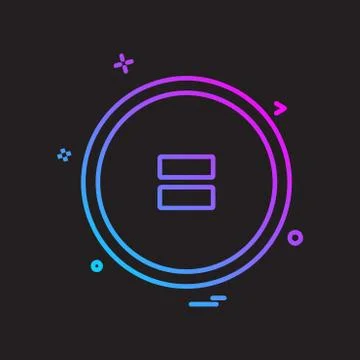 User Interface icon design vector 스톡 일러스트