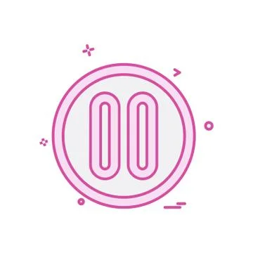 User Interface icon design vector Illustrazione stock